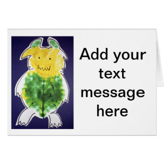 Petit monstre - conception de modèle de portrait