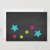 Petit Monstre Un Anniversaire Invitation (Dos)