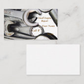 Petit moteur / Carte de visite de réparation autom (Devant / Derrière)