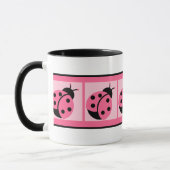 Petit Mug à Café à Rayures avec Coccinelles (Gauche)