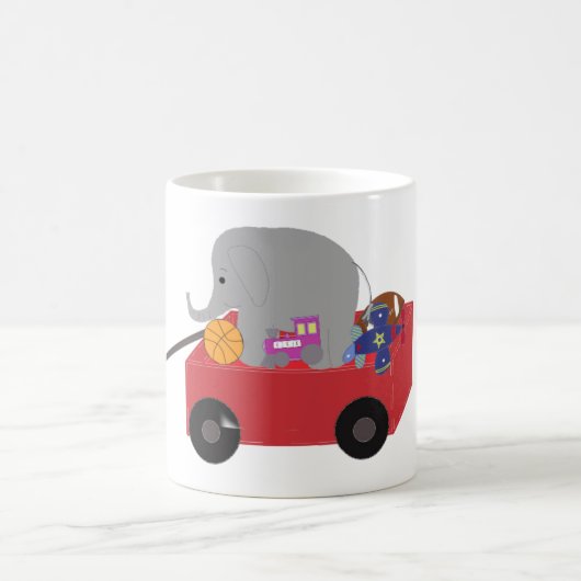 Petit Mug à Café Chariot Rouge de Jouets (Centre)