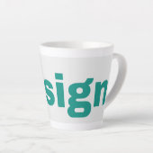 Petit Mug à Latte 12oz (Angle droit)