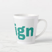 Petit Mug à Latte 12oz (Droite)