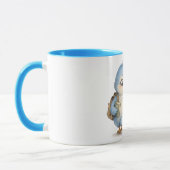 Petit Mug Accent Oiseau Bleu Café (Gauche)