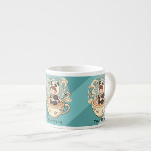Petit mug en lait de Panda Chibi pour enfants