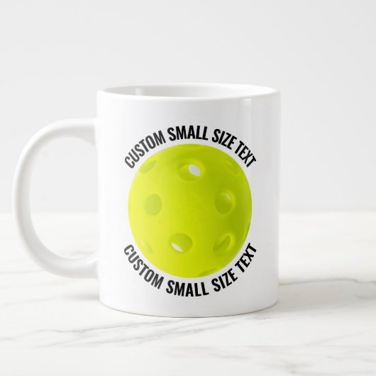 Petit Mug Personnalisé Géant de Pickleball (Gauche)