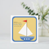 Petit navigateur - invitation de baby shower (Debout devant)