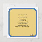 Petit navigateur - invitation de baby shower (Dos)