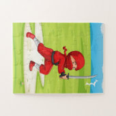 Petit Ninja Boy Design Jigsaw Puzzle (Horizontal)