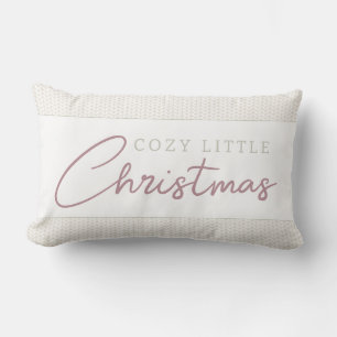 Petit Noël Cosy Oreiller Lombaire en Tricot Neutre