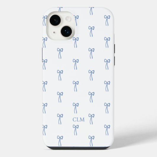 Petit Nœud Bleu Monogrammé (Verso)