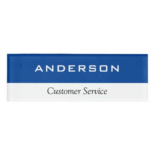 Petit Nom Badge Magnet Employé (Devant)