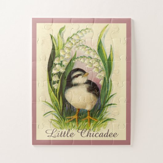 Petit oiseau noir Puzzle surdimensionné pour les e (Vertical)