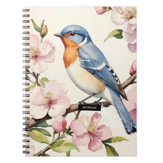Petit oiseau Vintage | Journal carnet (Devant)
