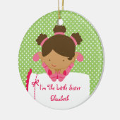 Petit Ornement de Noël Soeur Douce Fille (Gauche)