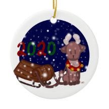 Petit ornement de rennes