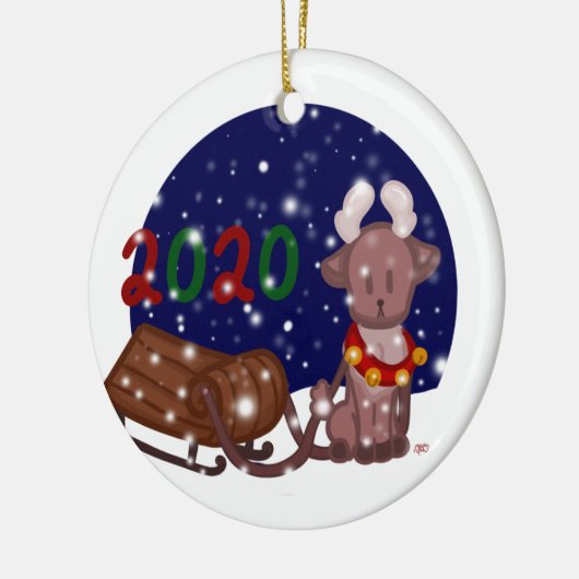 Petit ornement de rennes (Gauche)