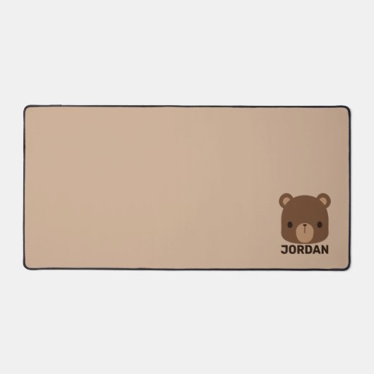 Petit ours Brown mignon avec nom personnalisé (Recto)