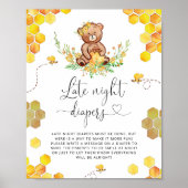Petit ours d'abeilles Poster (Devant)