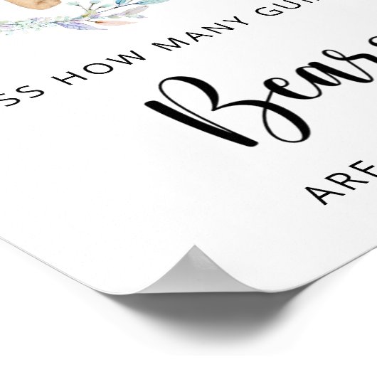 Petit ours devinez combien d'ours GUMMMY'S Poster (Coin)