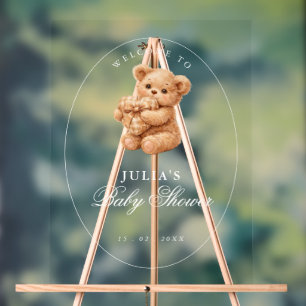 Petit ours en gingembre marron Baby Shower