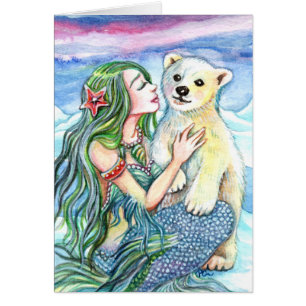 Petit Ours Polaire Bébé - Mermaid Art