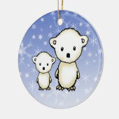 Petit ours polaire décoration de Noël (Gauche)