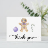 Petit pain d'épices carte de remerciements (Debout devant)