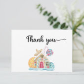 Petit pain d'épices carte de remerciements (Debout devant)