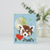 Petit panda (Ailurus fulgens) carte postale (Debout devant)