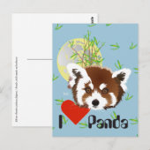 Petit panda (Ailurus fulgens) carte postale (Devant / Derrière)