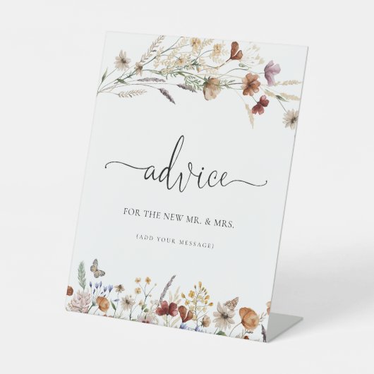 Petit panneau de conseil Fleur sauvage (Recto)