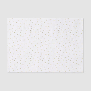 Petit papier de soie de soie goldtone de point de