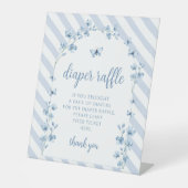 Petit papillon bleu bébé garçon diaper signe de to (Recto)