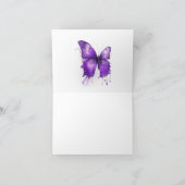 Petit papillon carte de remerciements (Intérieur)