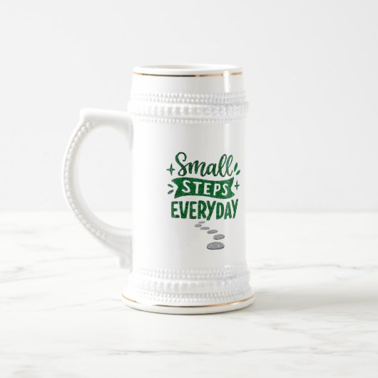 Petit Pas Tous les Jours Mug Inspirant (Gauche)