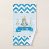 Petit Peter Rabbit Bleu personnalisé Serviette de (Serviette à main)