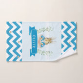 Petit Peter Rabbit Bleu personnalisé Serviette de (Serviette à main)