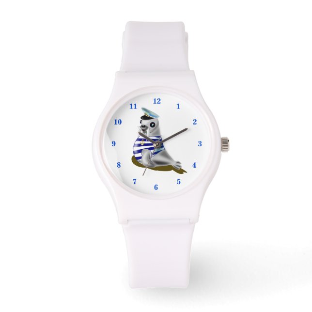 Petit Phoque Voile Montre Cadeau (Recto)