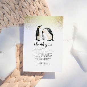 Petit pingouin MERCI BABY SHOWER
