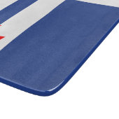 Petit planche à découper en verre avec drapeau de (Coin)