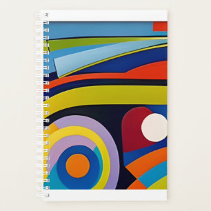 Petit planificateur moderne design abstrait coloré