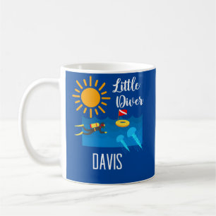 Petit Plongeur avec Poisson Jelly - Mug classique