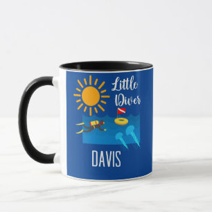 Petit Plongeur avec Poisson Jelly - Mug classique