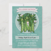 Petit Pois doux Baby shower Invitation (Devant)
