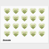 Petit Pois doux Baby Twins Coeur Sticker (Feuille)
