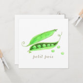 Petit Pois Kaart (Voorkant / Achterkant in situ)