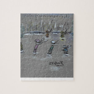 Petit Pois Schaatsen in NY Legpuzzel