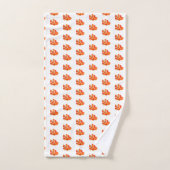 Petit poisson orange (Serviette à main)