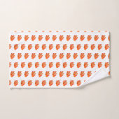 Petit poisson orange (Serviette à main)